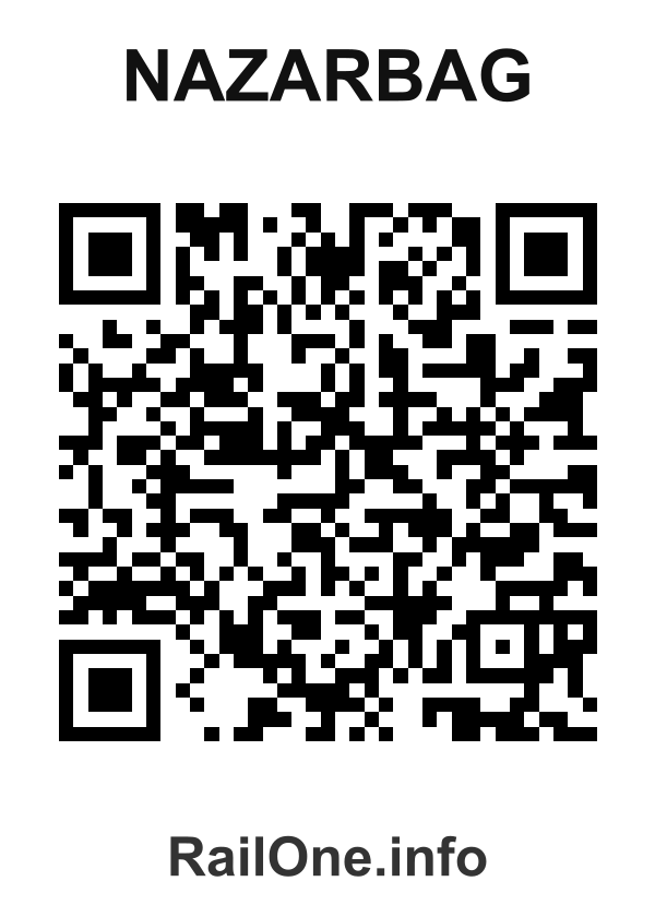 RailOne QR Code for Nazarbag station