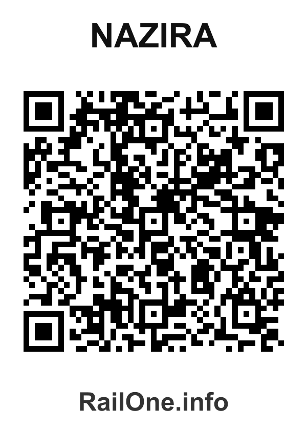 RailOne QR Code for Nazira station