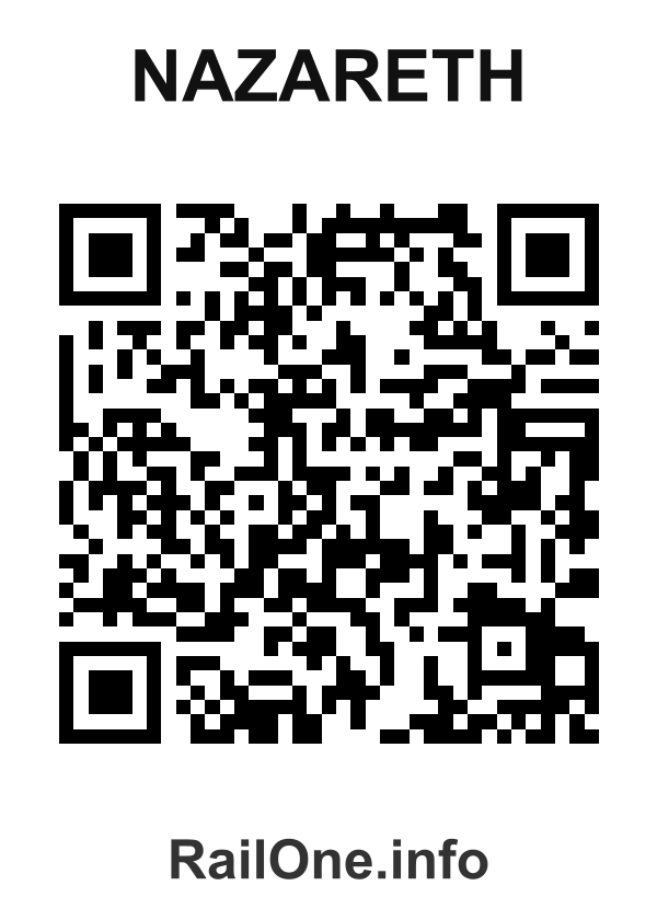 RailOne QR Code for Nazareth station