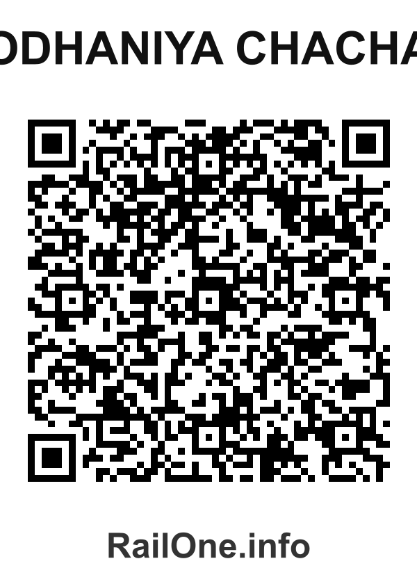 RailOne QR Code for Odhaniya Chacha station