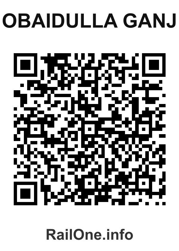 RailOne QR Code for Obaidulla Ganj station