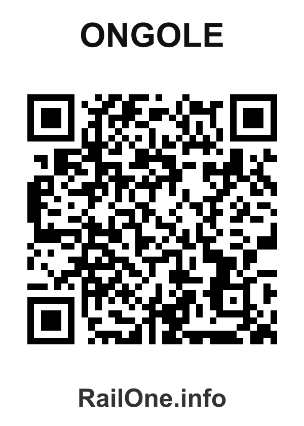 RailOne QR Code for Ongole station