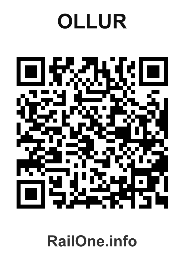RailOne QR Code for Ollur station