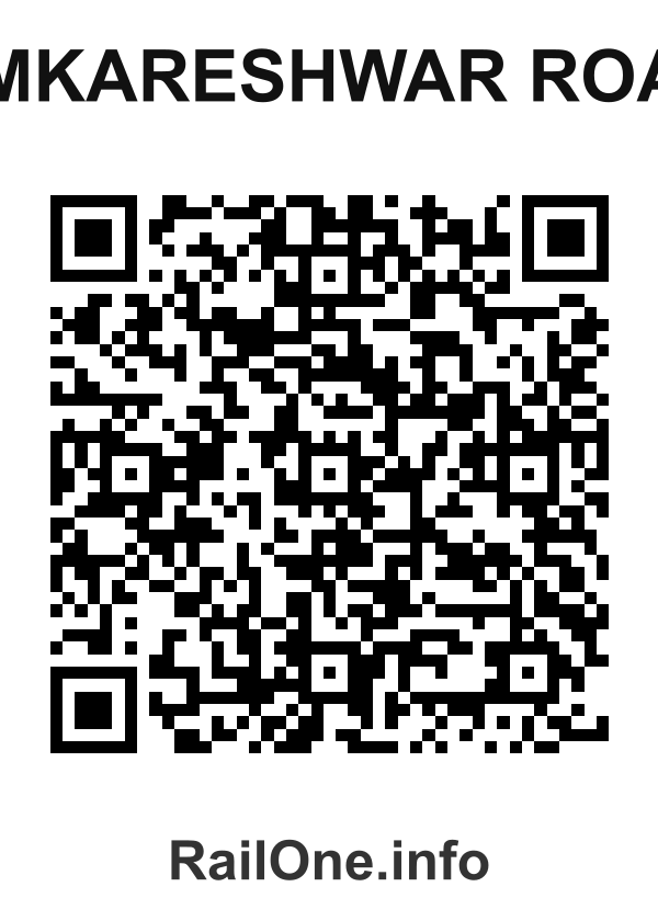RailOne QR Code for Omkareshwar Road station