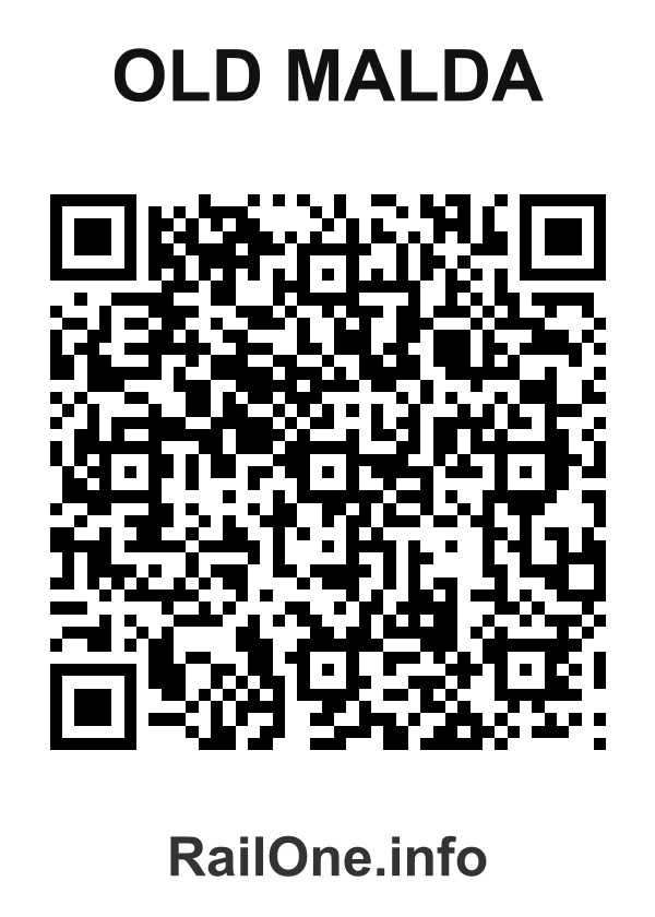 RailOne QR Code for Old Malda station