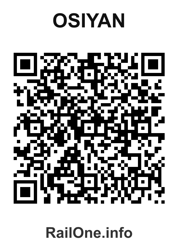 RailOne QR Code for Osiyan station