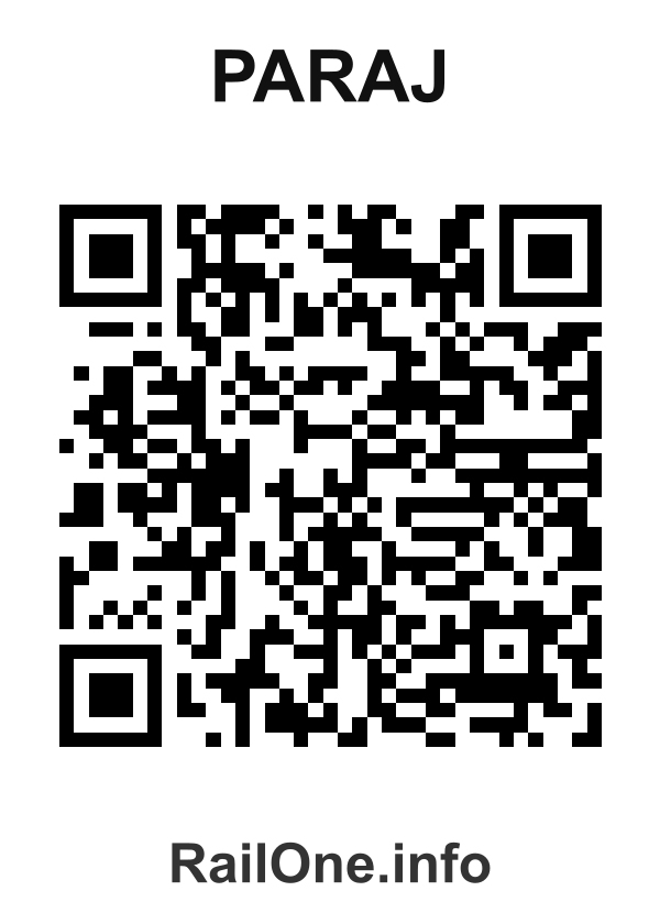 RailOne QR Code for Paraj station