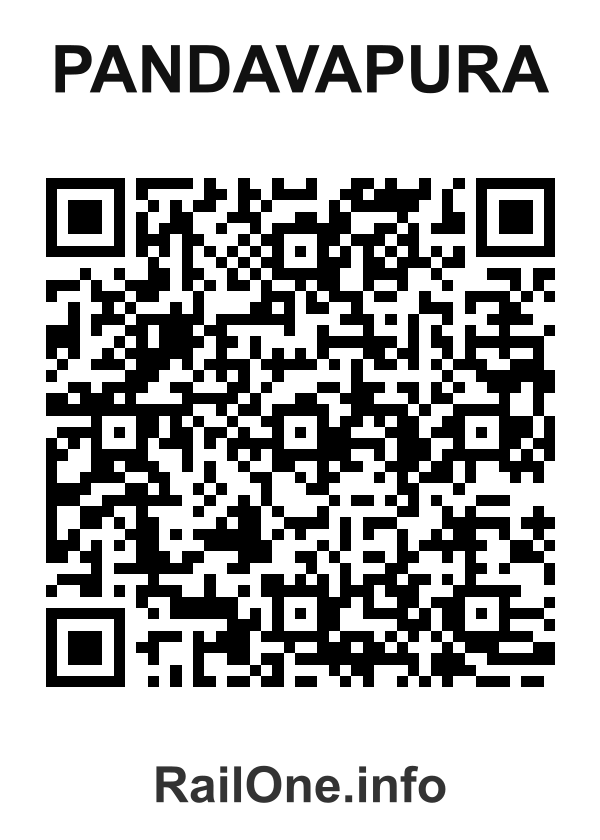 RailOne QR Code for Pandavapura station