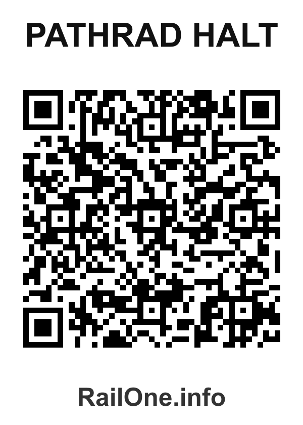 RailOne QR Code for Pathrad Halt station