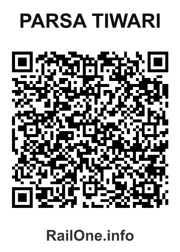 RailOne QR Code for Parsa Tiwari station