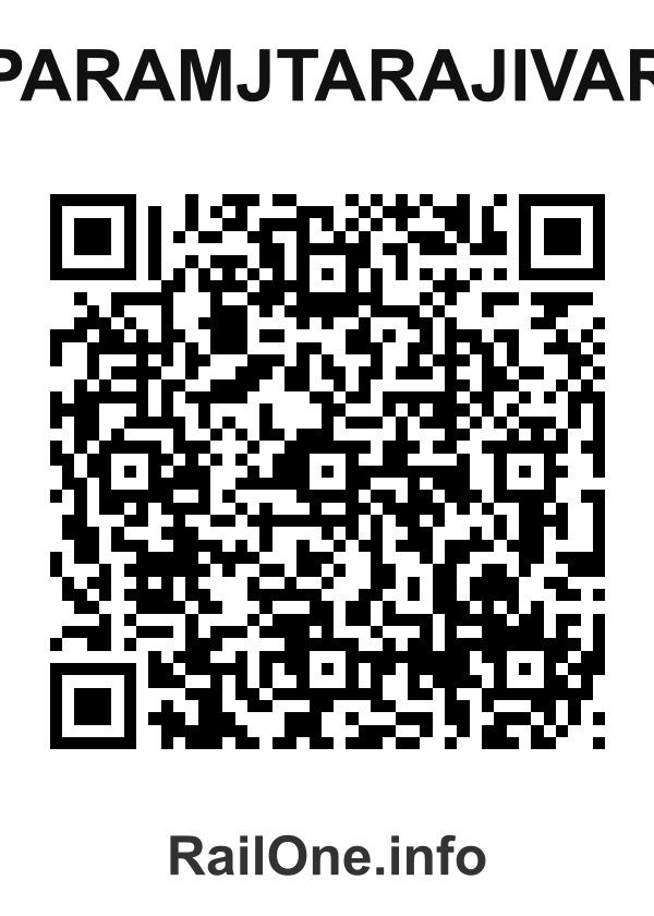 RailOne QR Code for Paramjtarajivar station