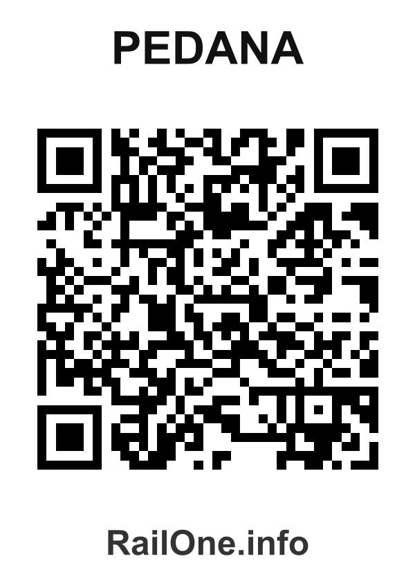 RailOne QR Code for Pedana station