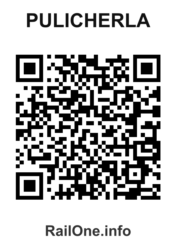 RailOne QR Code for Pulicherla station