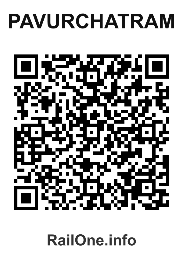RailOne QR Code for Pavurchatram station