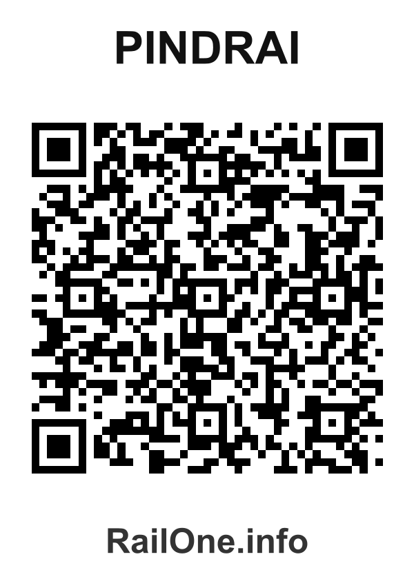 RailOne QR Code for Pindrai station