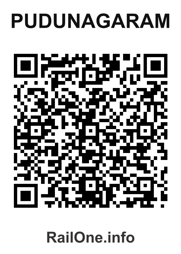 RailOne QR Code for Pudunagaram station