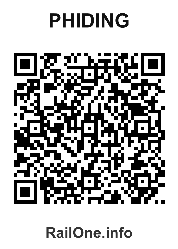 RailOne QR Code for Phiding station