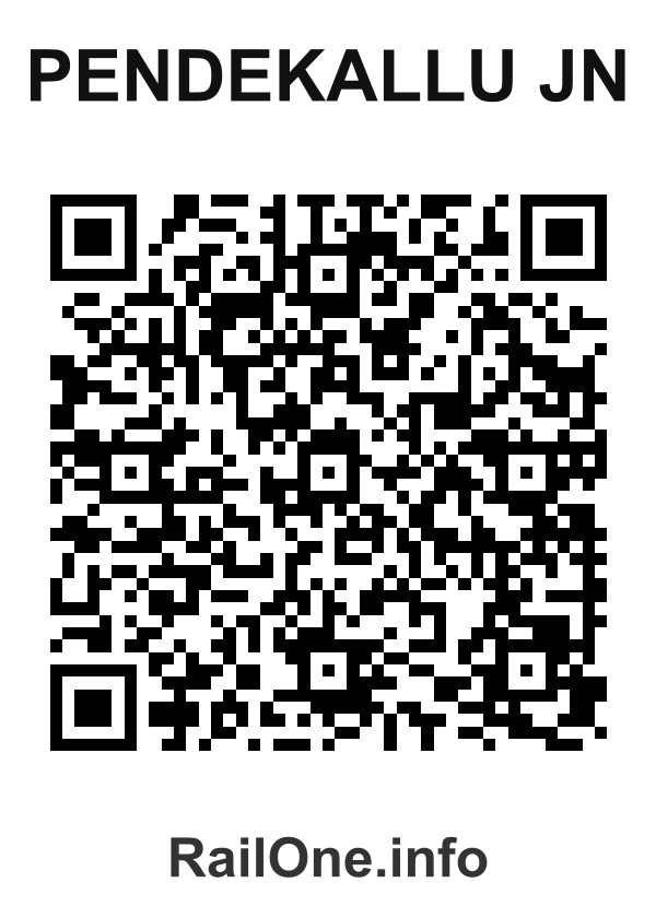 RailOne QR Code for Pendekallu Jn station