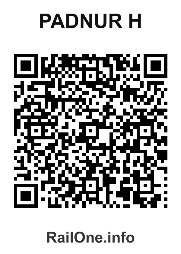 RailOne QR Code for Padnur H station