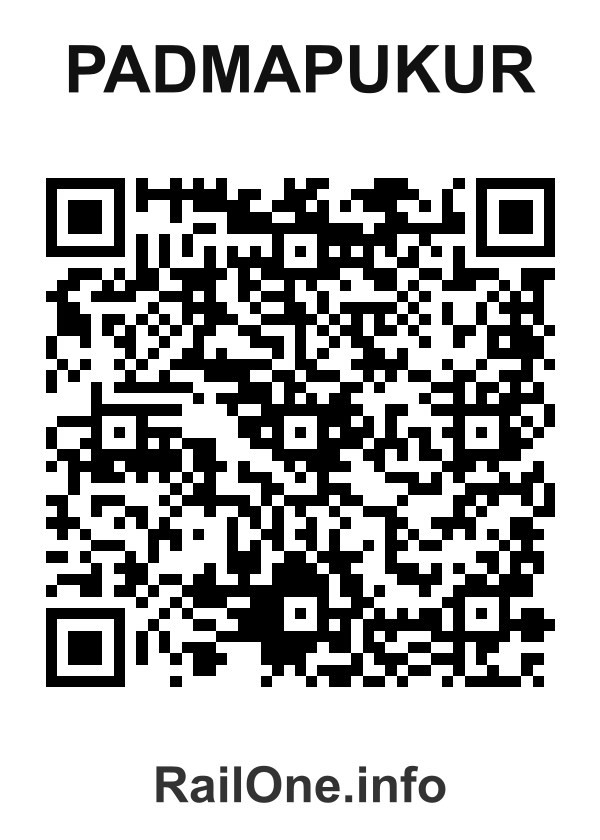 RailOne QR Code for Padmapukur station