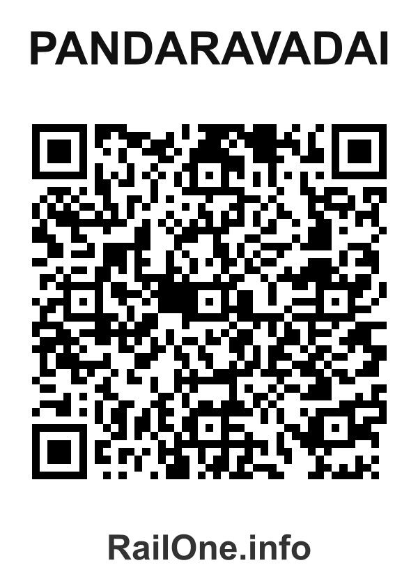 RailOne QR Code for Pandaravadai station