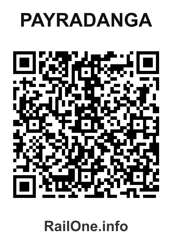 RailOne QR Code for Payradanga station