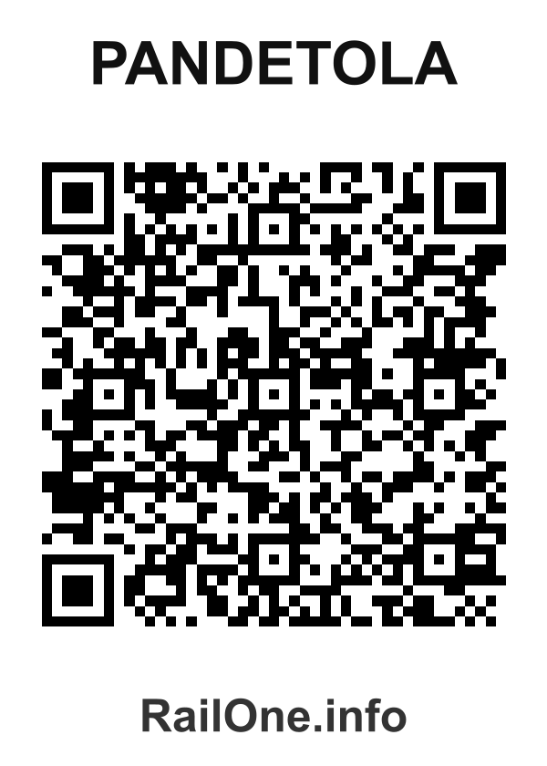 RailOne QR Code for Pandetola station