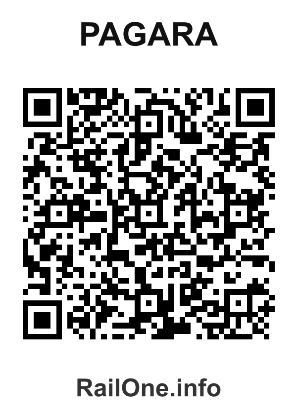 RailOne QR Code for Pagara station