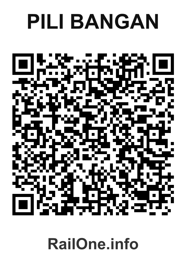 RailOne QR Code for Pili Bangan station