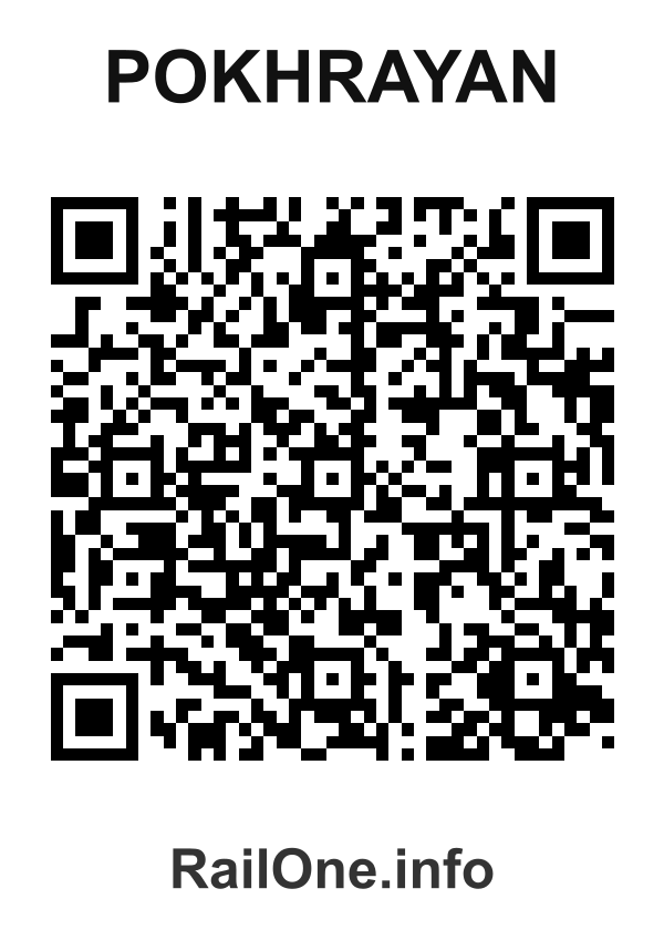 RailOne QR Code for Pokhrayan station
