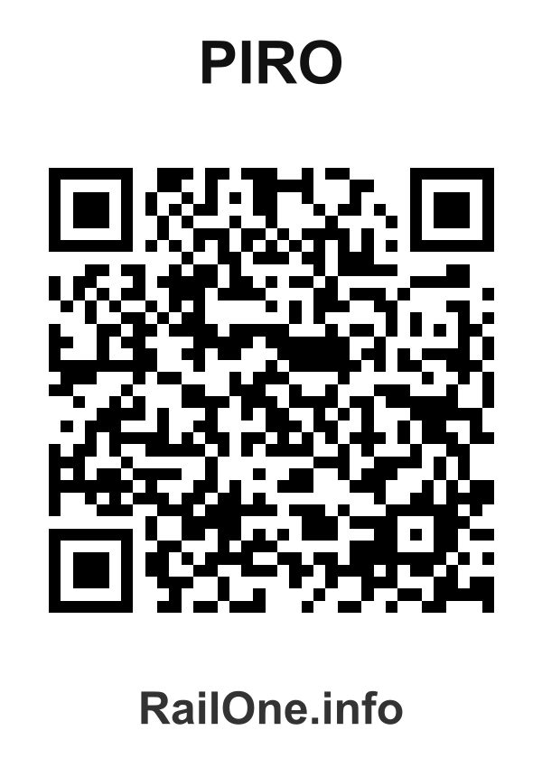 RailOne QR Code for Piro station