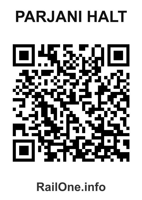 RailOne QR Code for Parjani Halt station