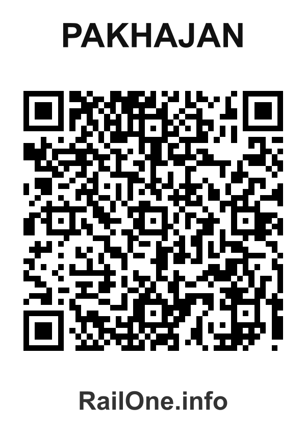 RailOne QR Code for Pakhajan station