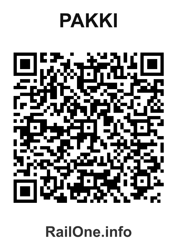 RailOne QR Code for Pakki station