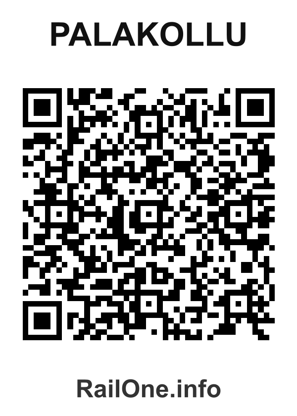 RailOne QR Code for Palakollu station