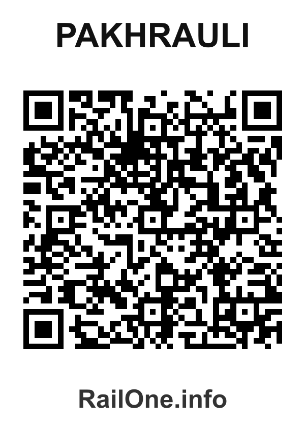 RailOne QR Code for Pakhrauli station