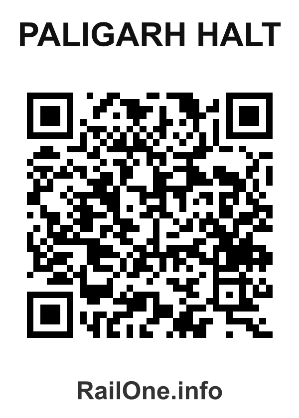 RailOne QR Code for Paligarh Halt station