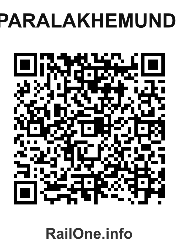 RailOne QR Code for Paralakhemundi station