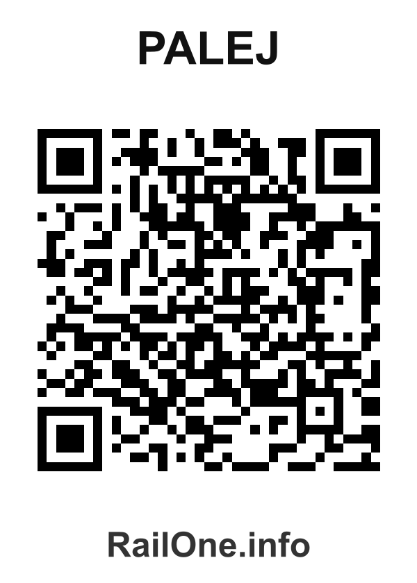 RailOne QR Code for Palej station