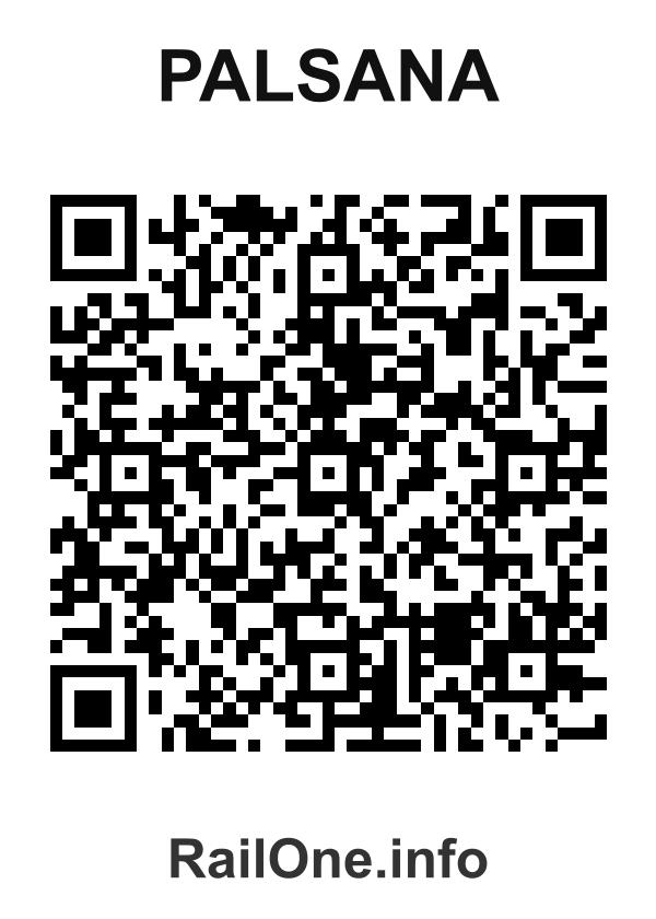 RailOne QR Code for Palsana station