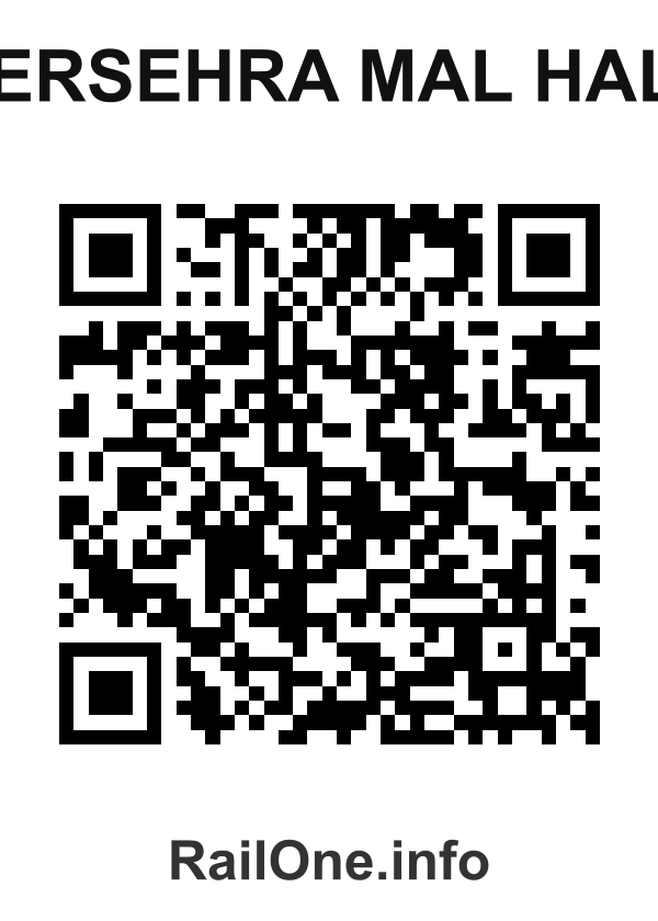 RailOne QR Code for Persehra Mal Halt station