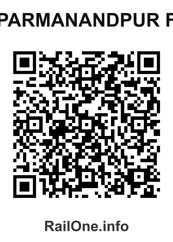 RailOne QR Code for Parmanandpur F station