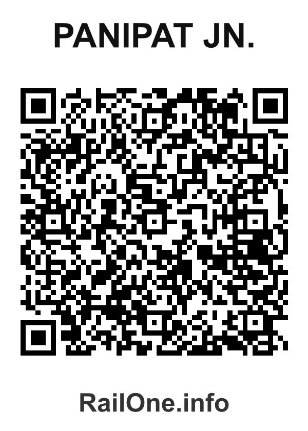 RailOne QR Code for Panipat Jn. station