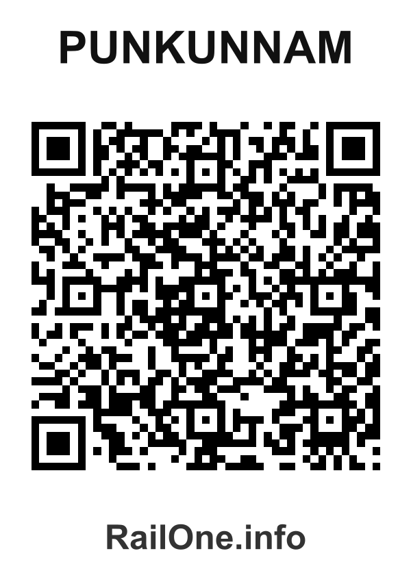 RailOne QR Code for Punkunnam station