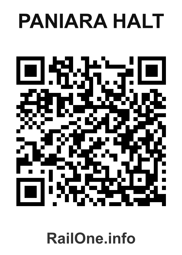RailOne QR Code for Paniara Halt station