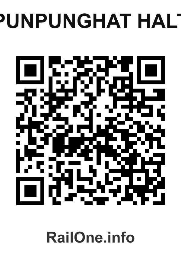 RailOne QR Code for Punpunghat Halt station