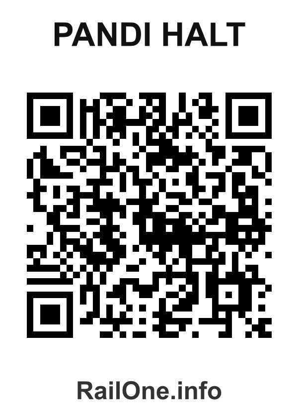 RailOne QR Code for Pandi Halt station