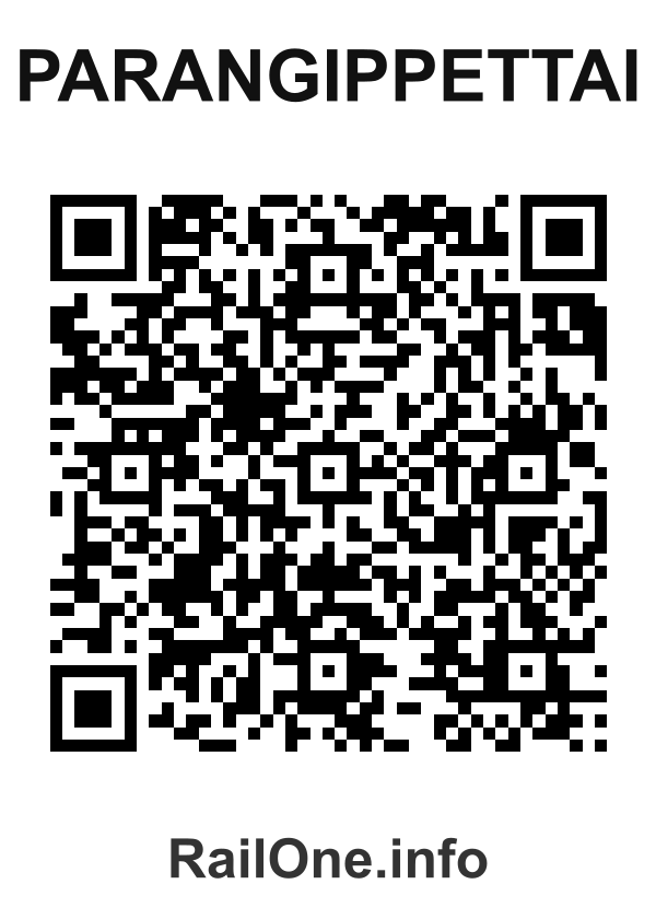 RailOne QR Code for Parangippettai station
