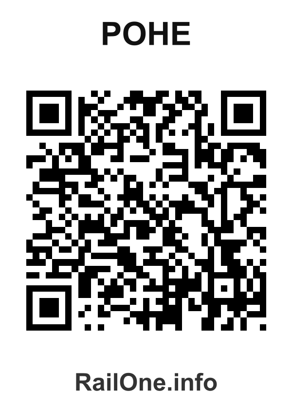 RailOne QR Code for Pohe station