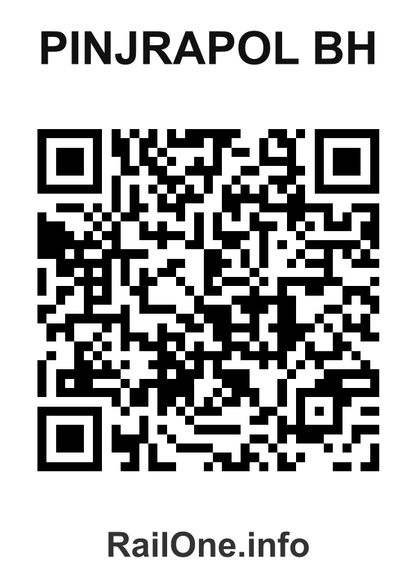 RailOne QR Code for Pinjrapol Bh station